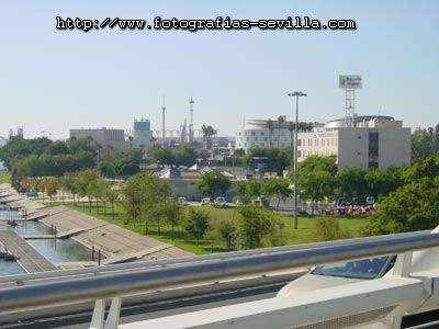Sevilla, Expo'92 desde el puente del Alamillo Expo'92 desde el puente del Alamillo